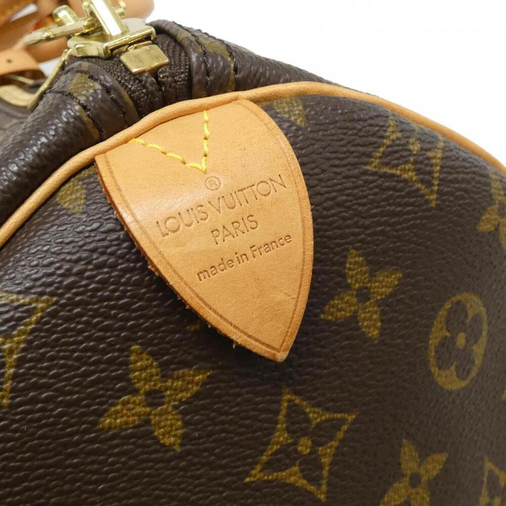 LOUIS VUITTON Brown Monogram Keepall 55 Boston Bag - Picture 4 of 10